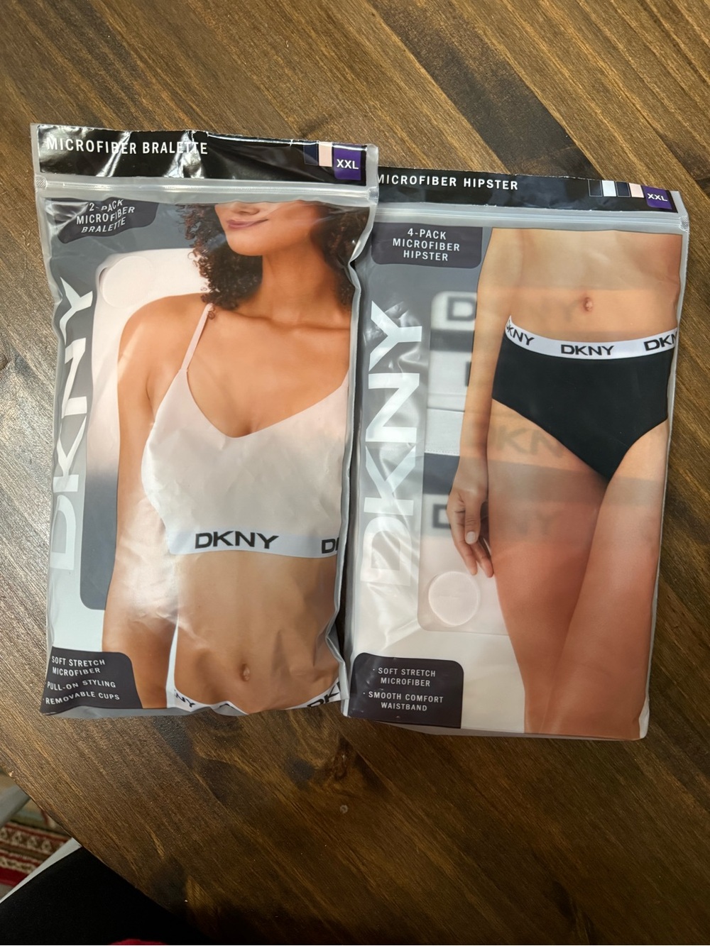 Dkny Microfiber Bralette set with Microfiber Hipster Set